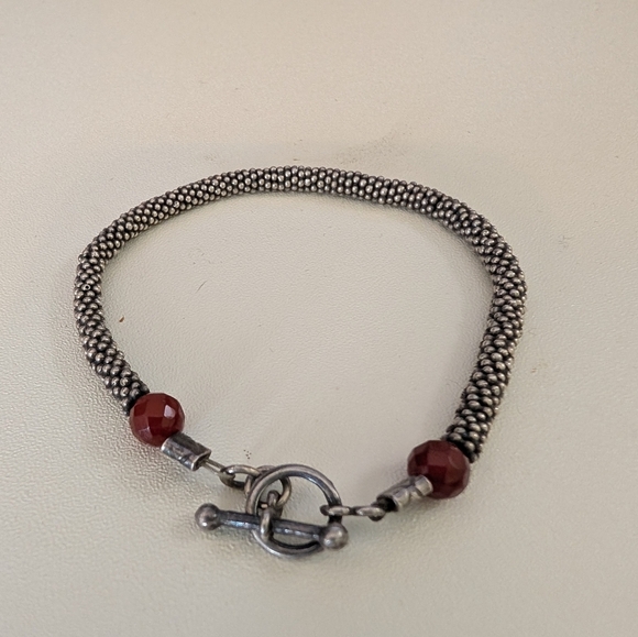 Sterling Silver Beaded Bracelet - Picture 1 of 2